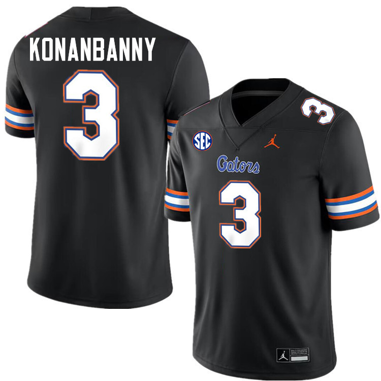 Onis Konanbanny Florida Jersey,Florida Gators #3 Onis Konanbanny Uniforms,Jersey Youth-Black